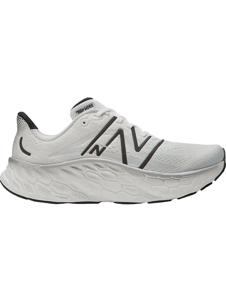 Кроссовки Fresh Foam X More v4 2E Wide 'White Black' — изображение 1 из 1, белый
