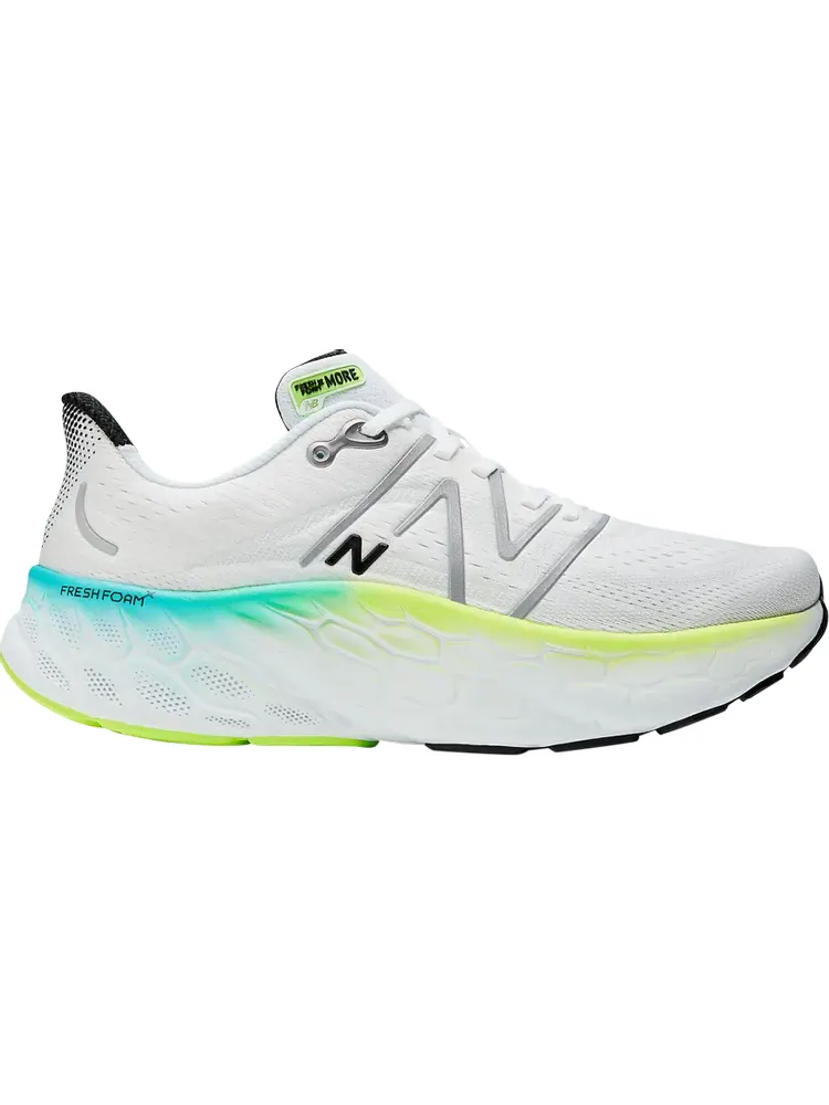 Кроссовки New Balance Fresh Foam X More v4 'White Electric Teal' — изображение 1 из 1, белый