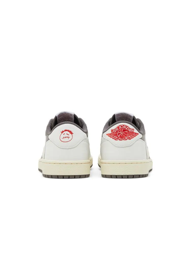 Кроссовки Air Jordan Travis Scott x Air Jordan 1 Retro Low OG 'Reverse Mocha' Sample — изображение 7 из 9, красный