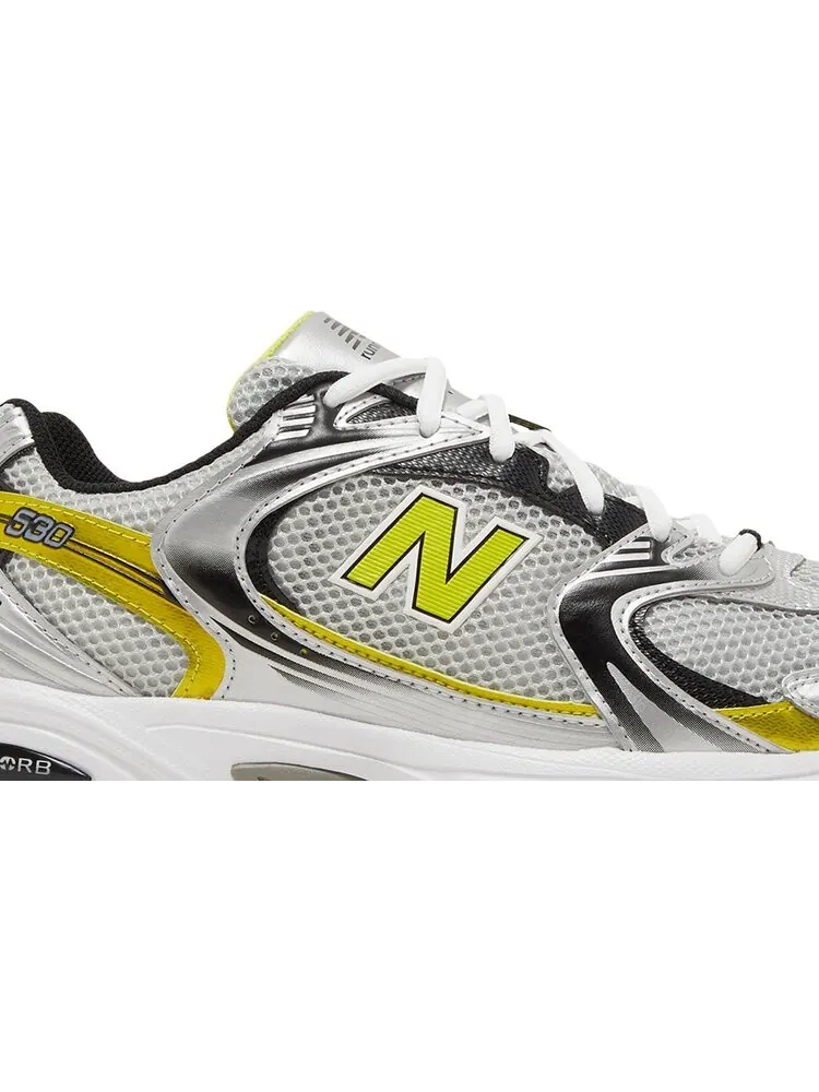 Кроссовки New Balance 530 Retro 'Silver Yellow' — изображение 2 из 8, серебряный