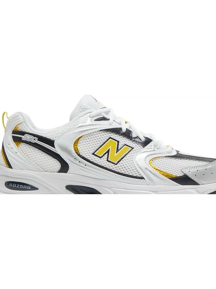 Кроссовки New Balance 530 'Munsell White Citra Yellow' — изображение 2 из 8, белый