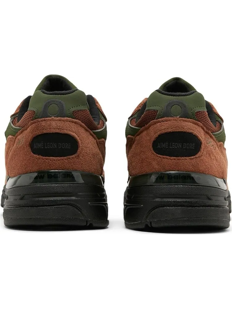 Кроссовки New Balance Aimé Leon Dore x 993 Made in USA 'Beef & Broccoli' — изображение 6 из 8, коричневый