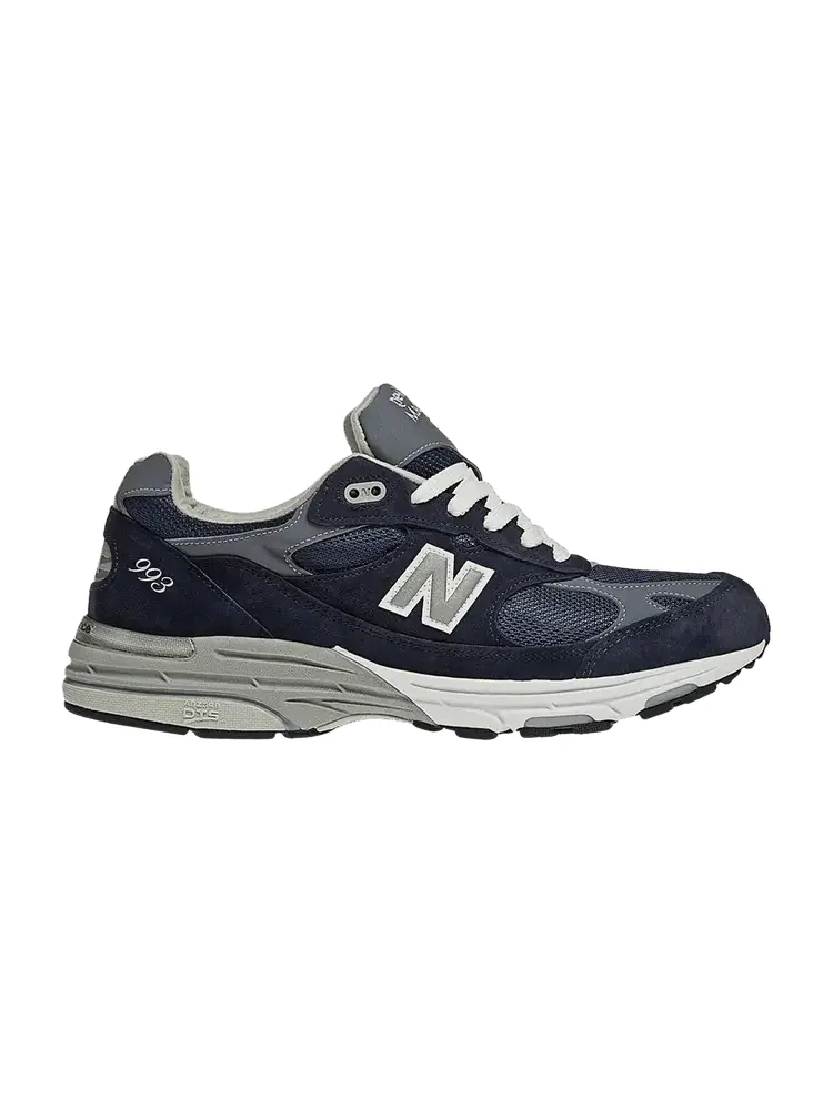 Кроссовки New Balance 993 Made in USA 2E Wide Navy White — изображение 1 из 1, белый