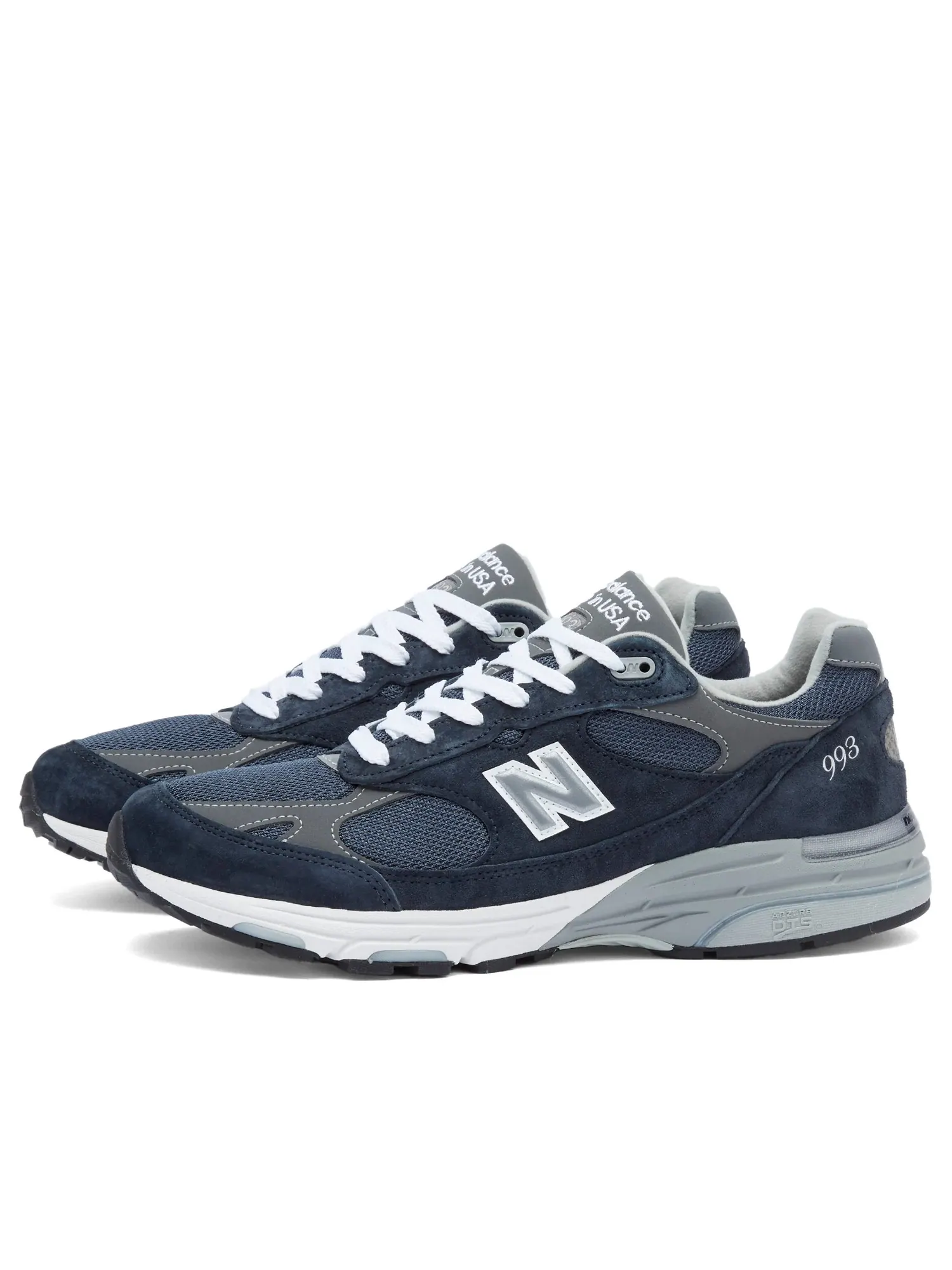 Кроссовки New Balance 993 Navy/White (сине-белая расцветка) — изображение 3 из 7, синий