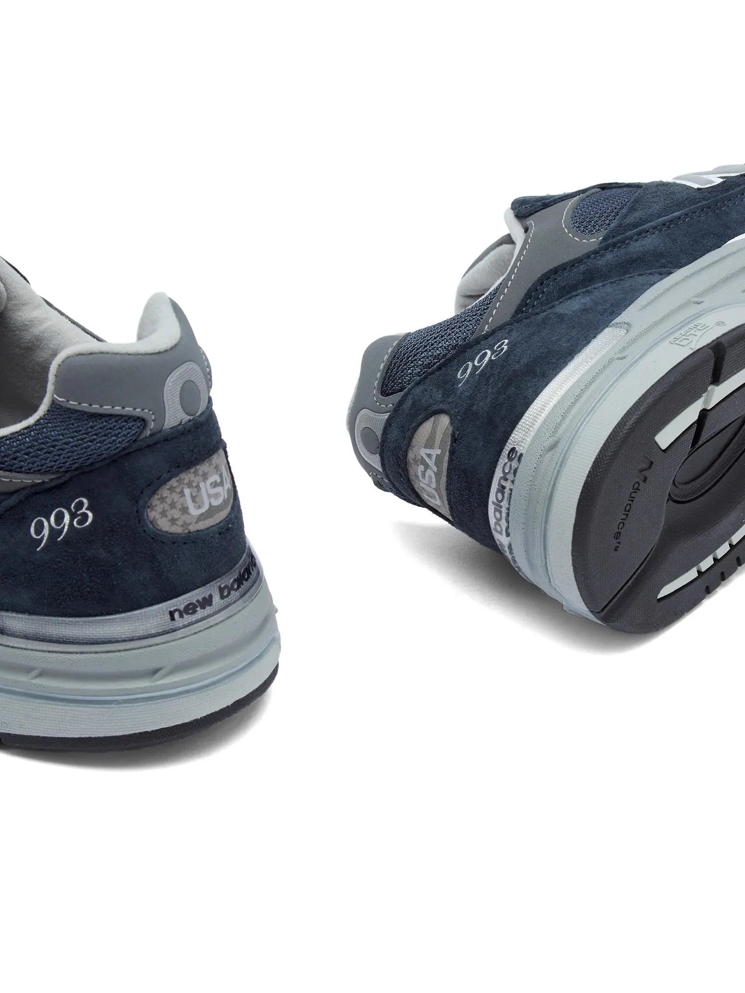 Кроссовки New Balance 993 Navy/White (сине-белая расцветка) — изображение 5 из 7, синий