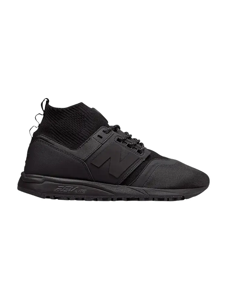 Кроссовки New Balance 247 Mid Triple Black — изображение 1 из 1, черный