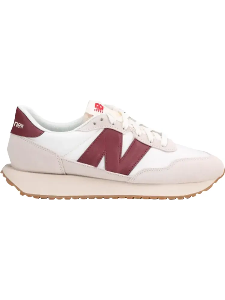 Кроссовки New Balance 237 'White Burgundy' — изображение 1 из 1, белый