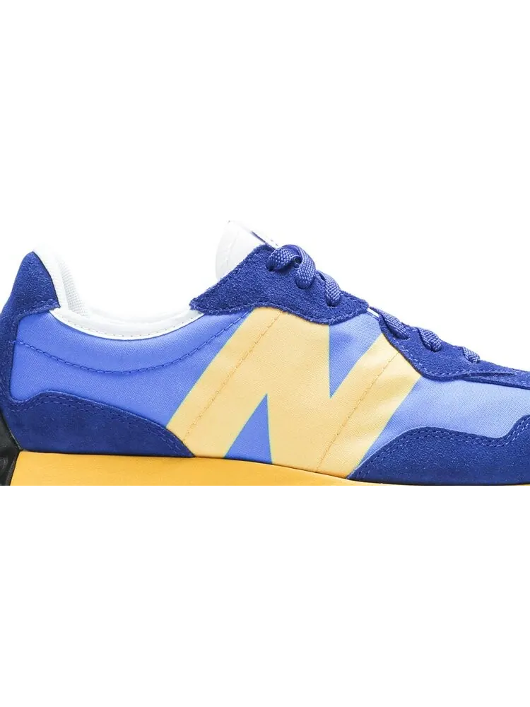 Кроссовки New Balance 327 'Marine Blue Yellow' — изображение 2 из 8, синий