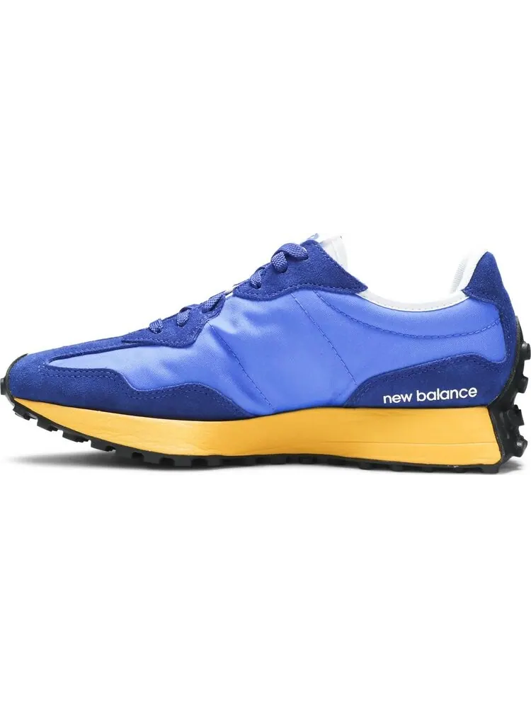 Кроссовки New Balance 327 'Marine Blue Yellow' — изображение 3 из 8, синий
