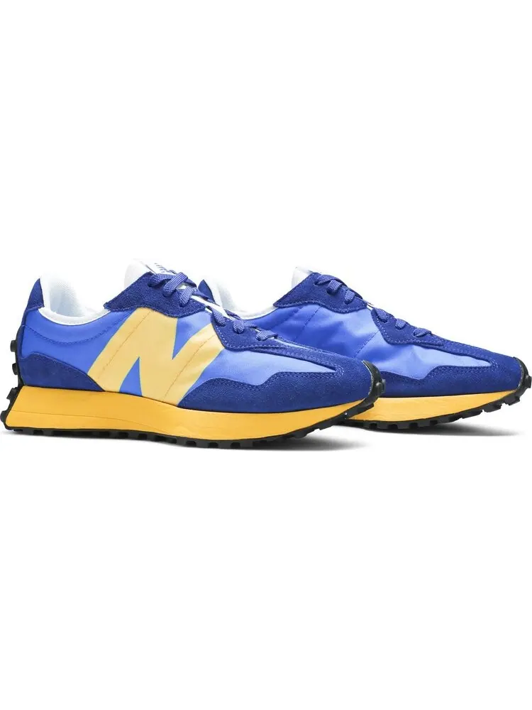 Кроссовки New Balance 327 'Marine Blue Yellow' — изображение 8 из 8, синий
