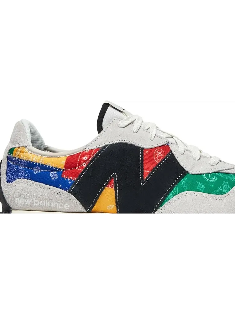 Кроссовки New Balance Shoe Palace x 327 'Unity Pack - Patchwork Bandana' — изображение 2 из 8, мульти