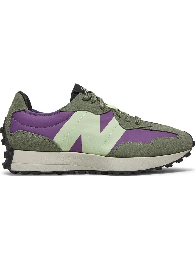 Кроссовки New Balance 327 'Sour Grape Bleached Lime Glow' — изображение 1 из 8, фиолетовый