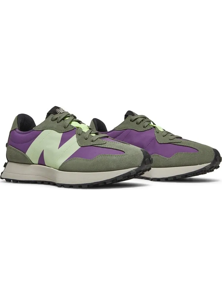 Кроссовки New Balance 327 'Sour Grape Bleached Lime Glow' — изображение 8 из 8, фиолетовый