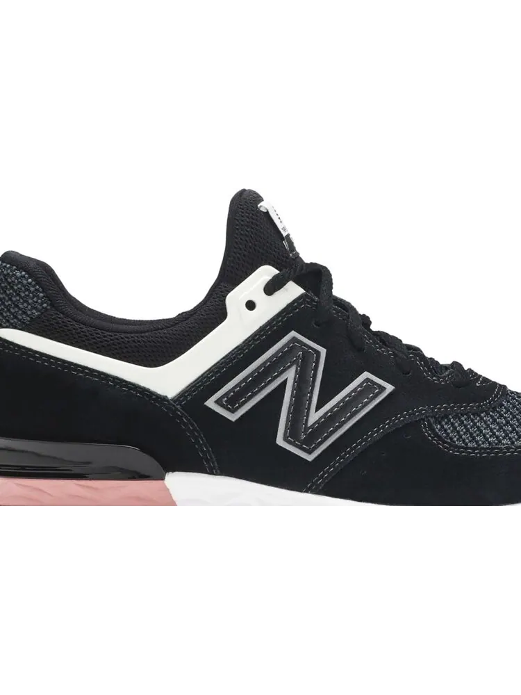 Кроссовки New Balance 574 Sport — изображение 2 из 8, черный/белый/розовый