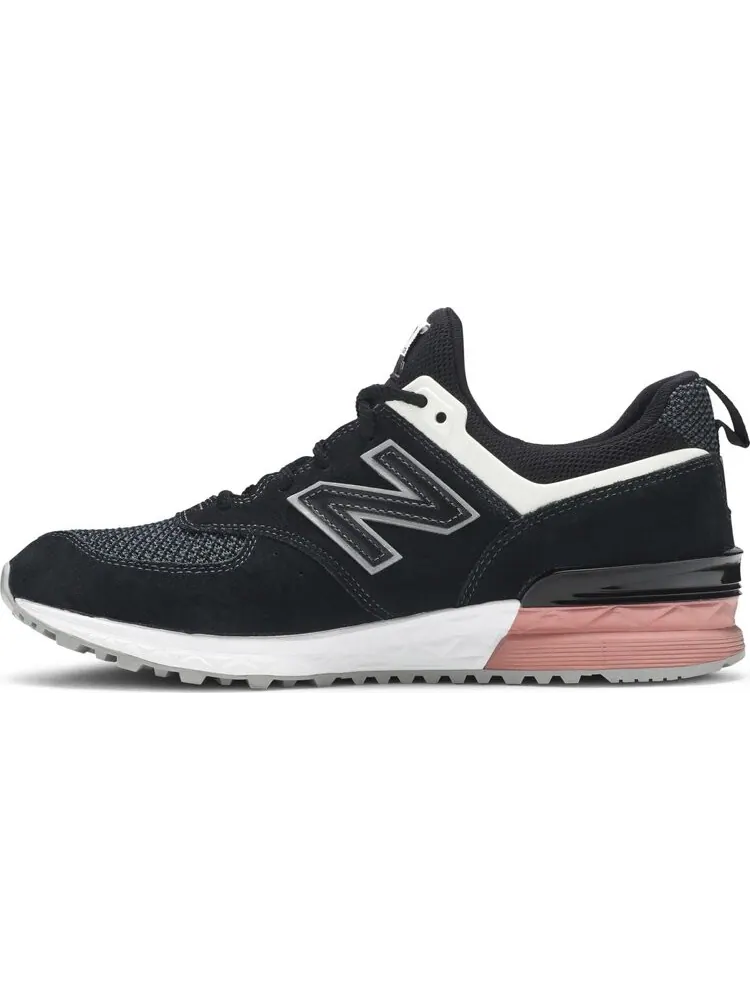 Кроссовки New Balance 574 Sport — изображение 3 из 8, черный/белый/розовый