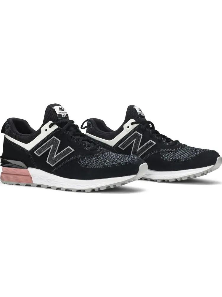 Кроссовки New Balance 574 Sport — изображение 8 из 8, черный/белый/розовый
