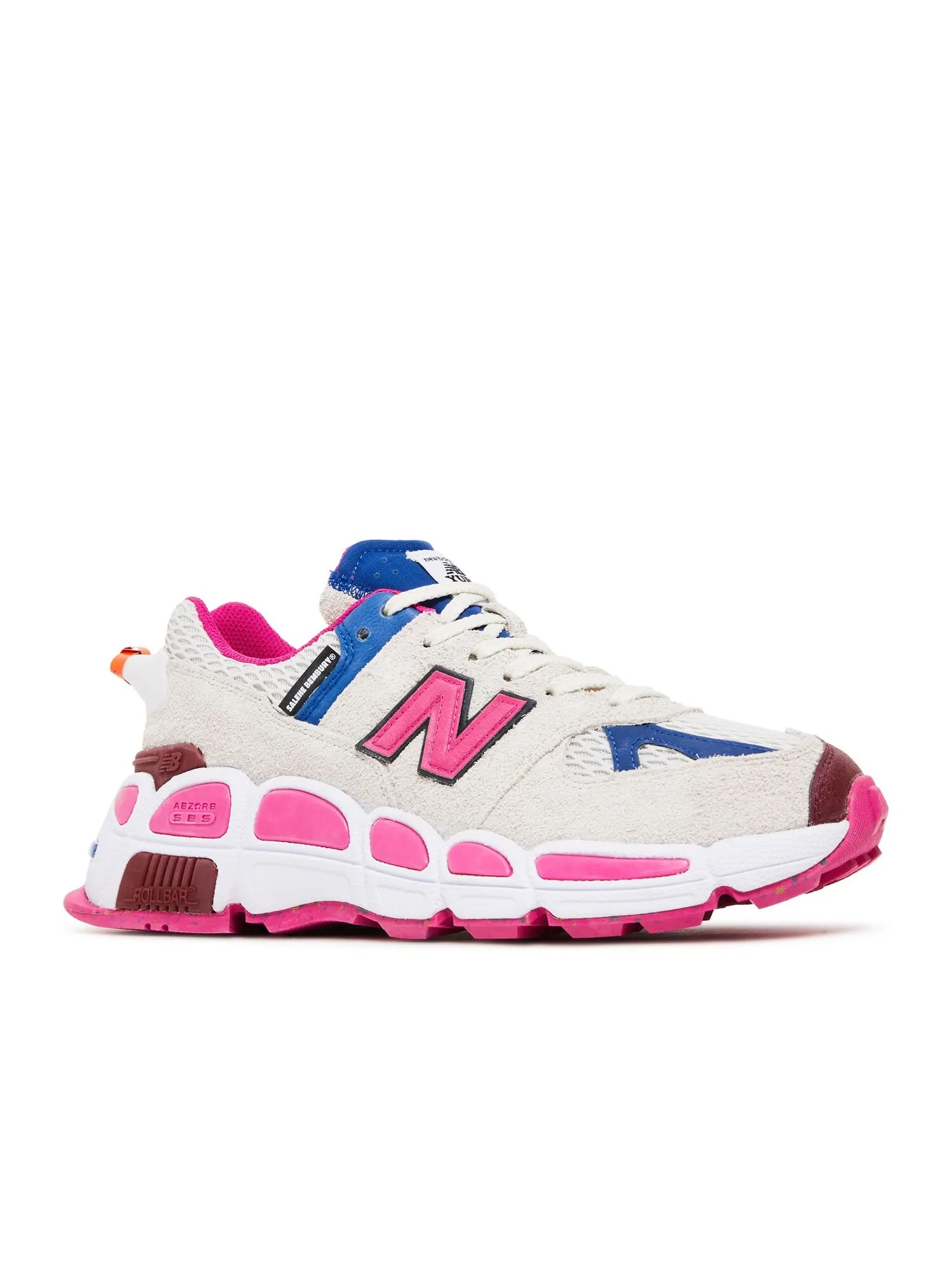 Кроссовки New Balance х Salehe Bembury 574 Yurt — изображение 2 из 4, кремовый/розовый