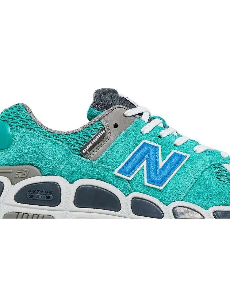 Кроссовки New Balance х Salehe Bembury 574 Yurt — изображение 2 из 10, изумрудный/серый