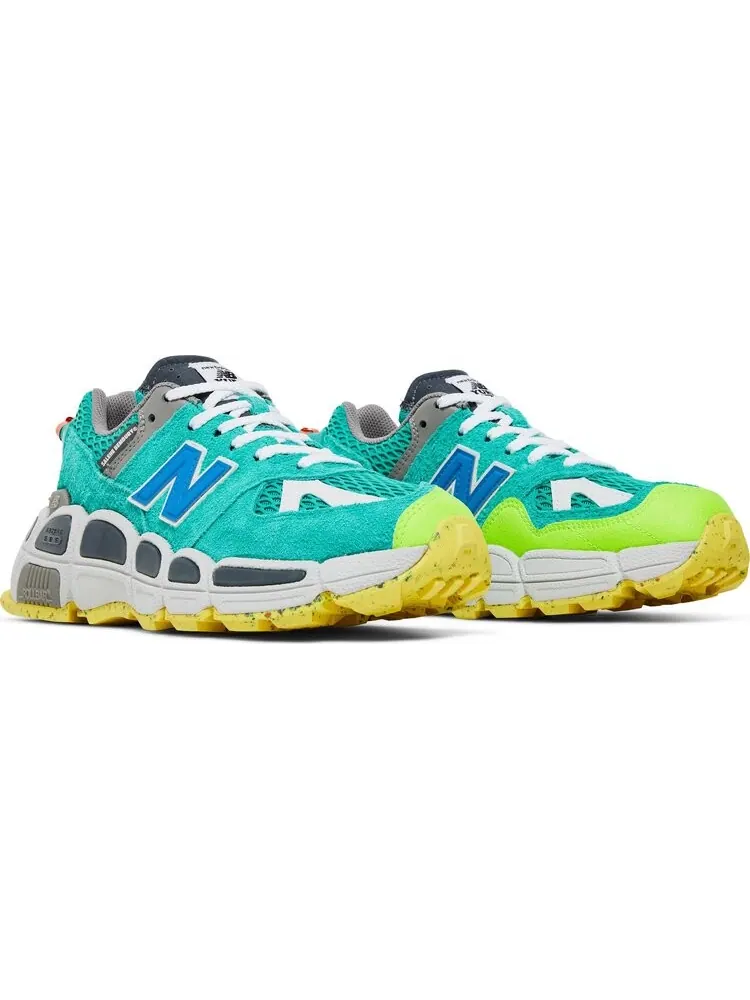 Кроссовки New Balance х Salehe Bembury 574 Yurt — изображение 8 из 10, изумрудный/серый