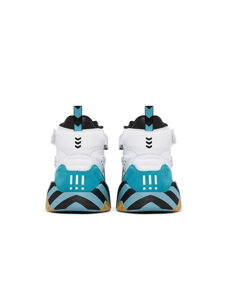 Кроссовки MSCHF BWD High White Black Blue — изображение 6 из 6, белый черный синий