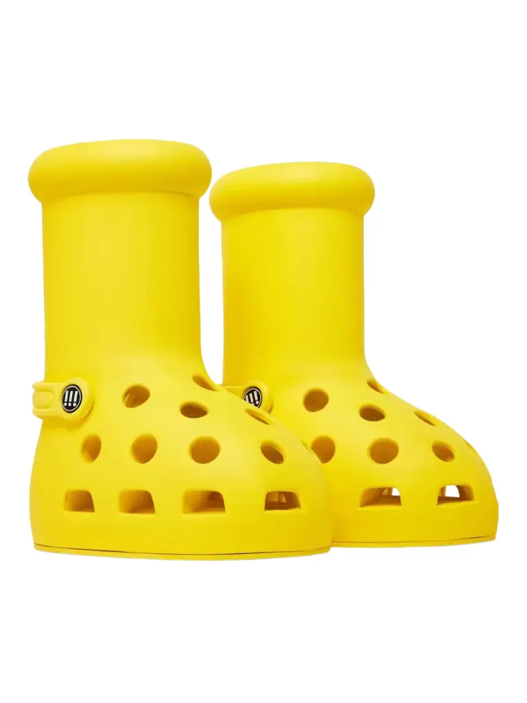 Сапоги женские Crocs x MSCHF Big Red с вентиляционными отверстиями — изображение 2 из 10, желтый