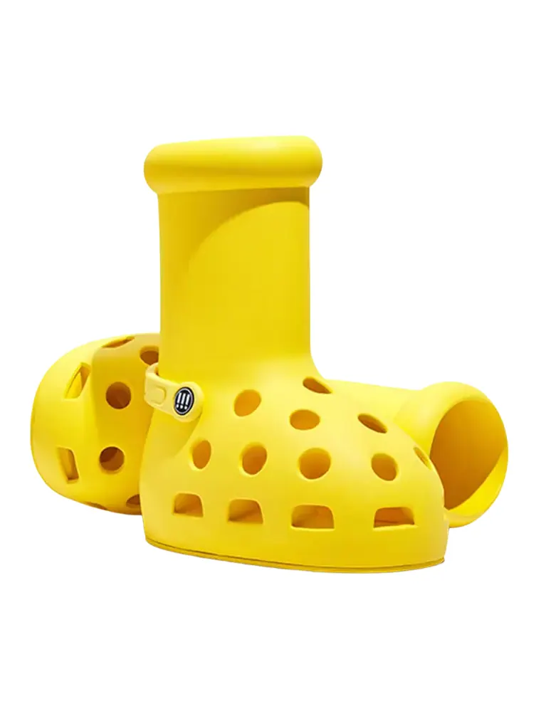 Сапоги женские Crocs x MSCHF Big Red с вентиляционными отверстиями — изображение 4 из 10, желтый