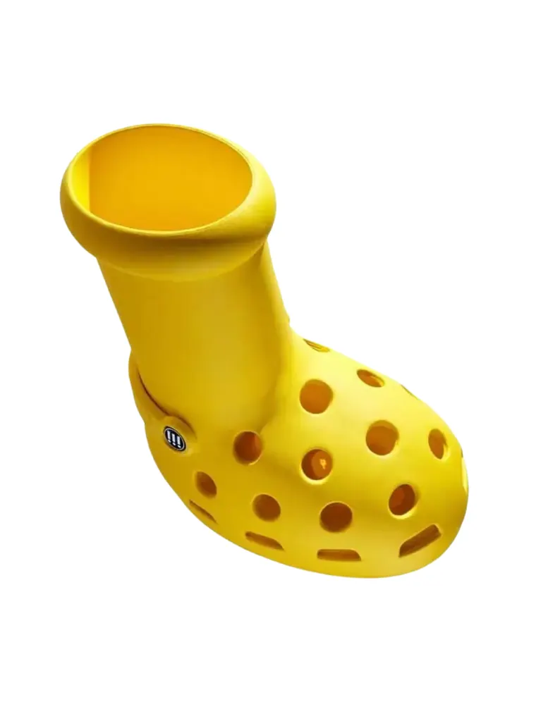 Сапоги женские Crocs x MSCHF Big Red с вентиляционными отверстиями — изображение 8 из 10, желтый