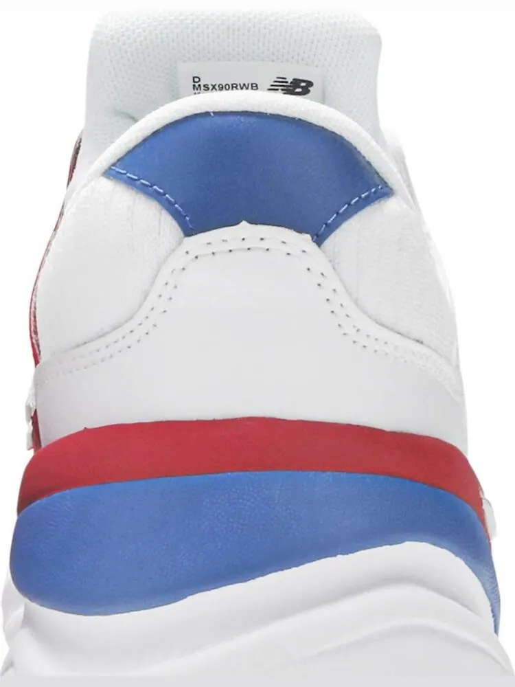 Кроссовки New Balance X-90 'White Blue Red' — изображение 7 из 8, белый
