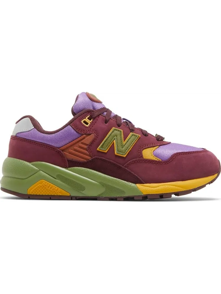 Кроссовки New Balance Stray Rats x 580 'Tribute to 2007 - Burgundy' — изображение 1 из 8, красный