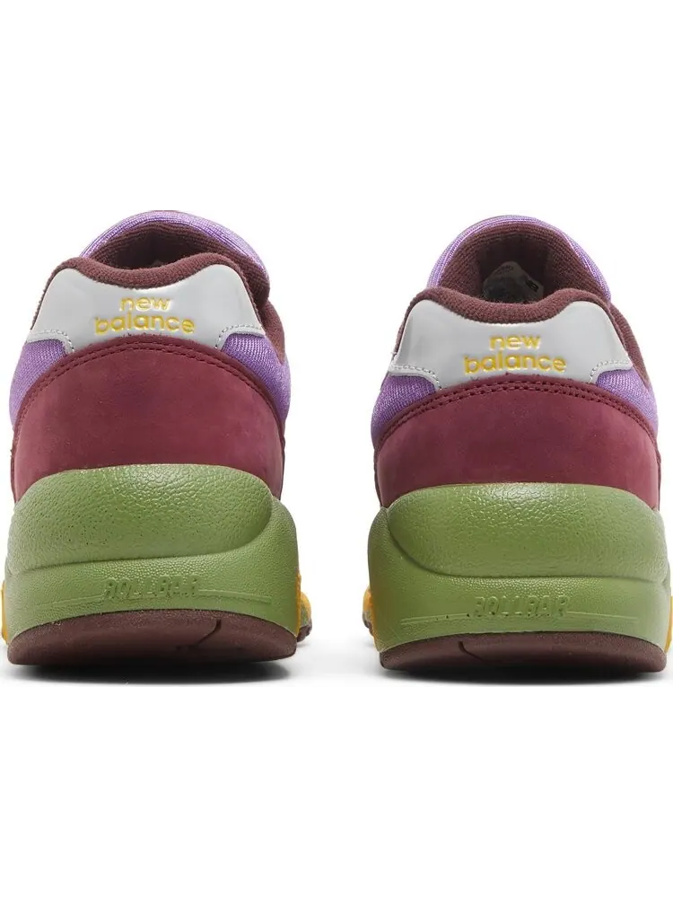 Кроссовки New Balance Stray Rats x 580 'Tribute to 2007 - Burgundy' — изображение 6 из 8, красный