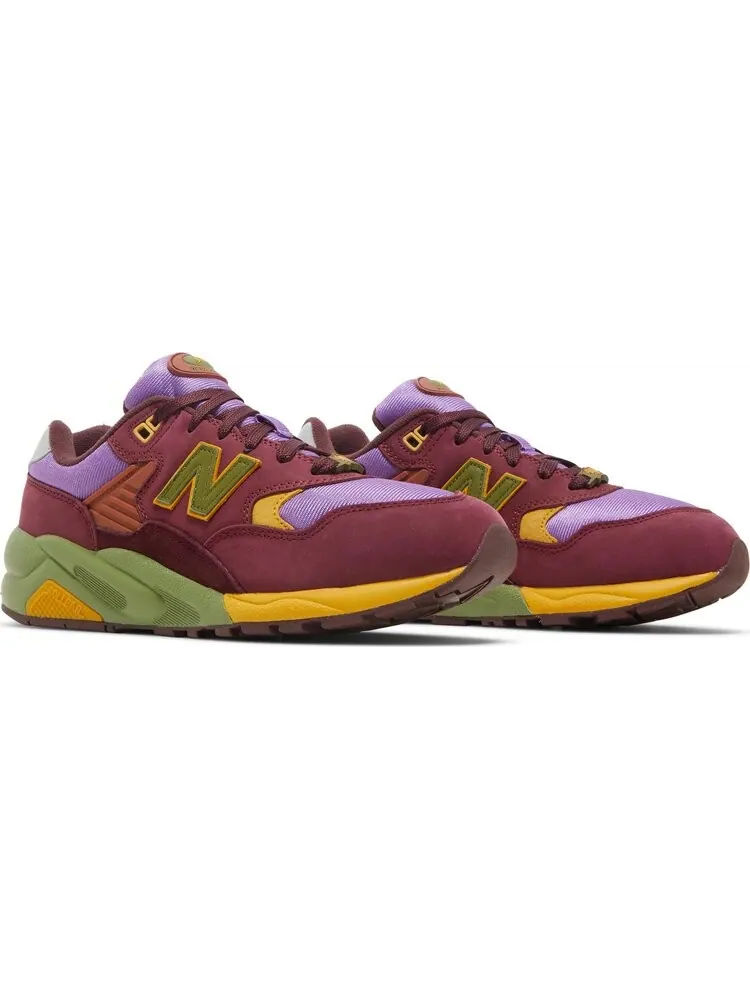 Кроссовки New Balance Stray Rats x 580 'Tribute to 2007 - Burgundy' — изображение 8 из 8, красный