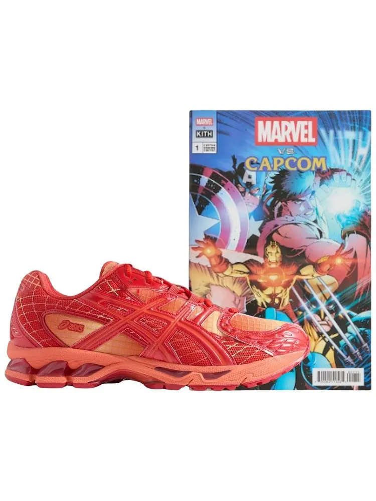 Кроссовки Marvel vs. Capcom x Kith x ASICS Gel Nimbus 10.1 с комиксом — изображение 1 из 4, мульти