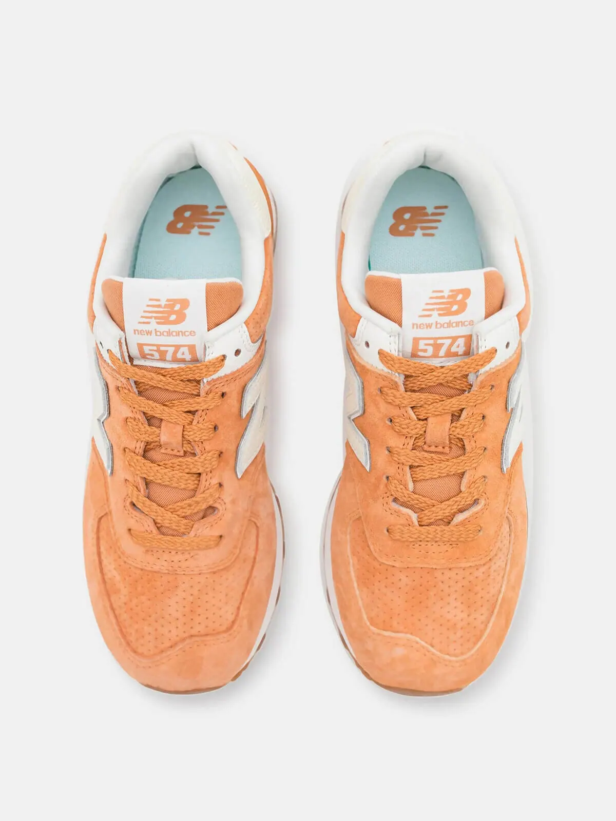 Кроссовки New Balance WL574NB — изображение 4 из 6, светло-коричневый/белый