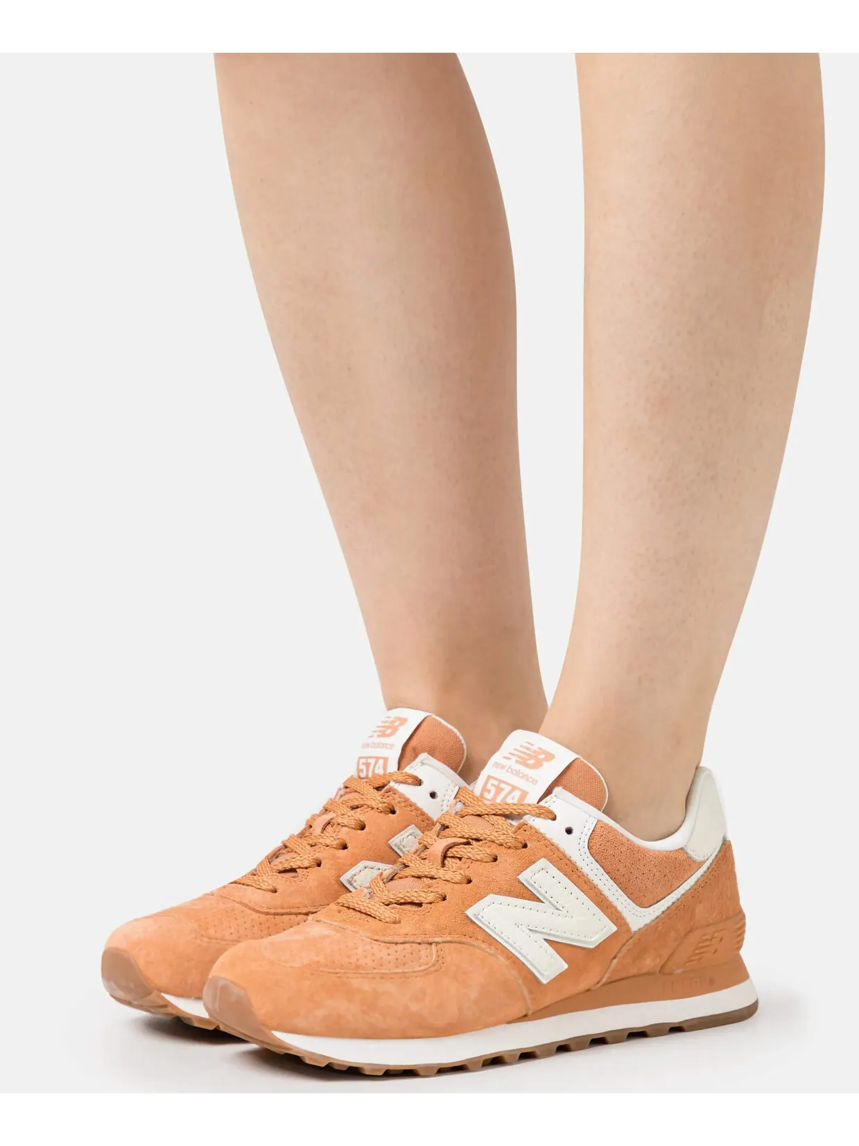 Кроссовки New Balance WL574NB — изображение 6 из 6, светло-коричневый/белый