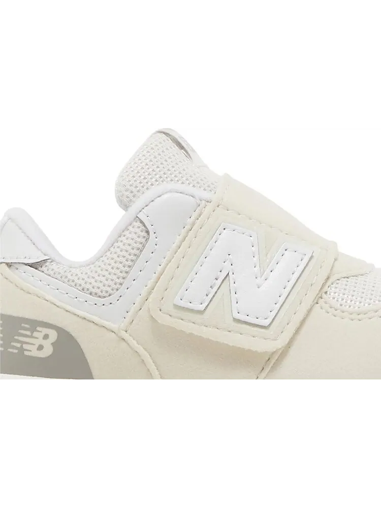 Детские кроссовки New Balance 574 NEW-B Hook & Loop — изображение 2 из 4, кремовый/белый