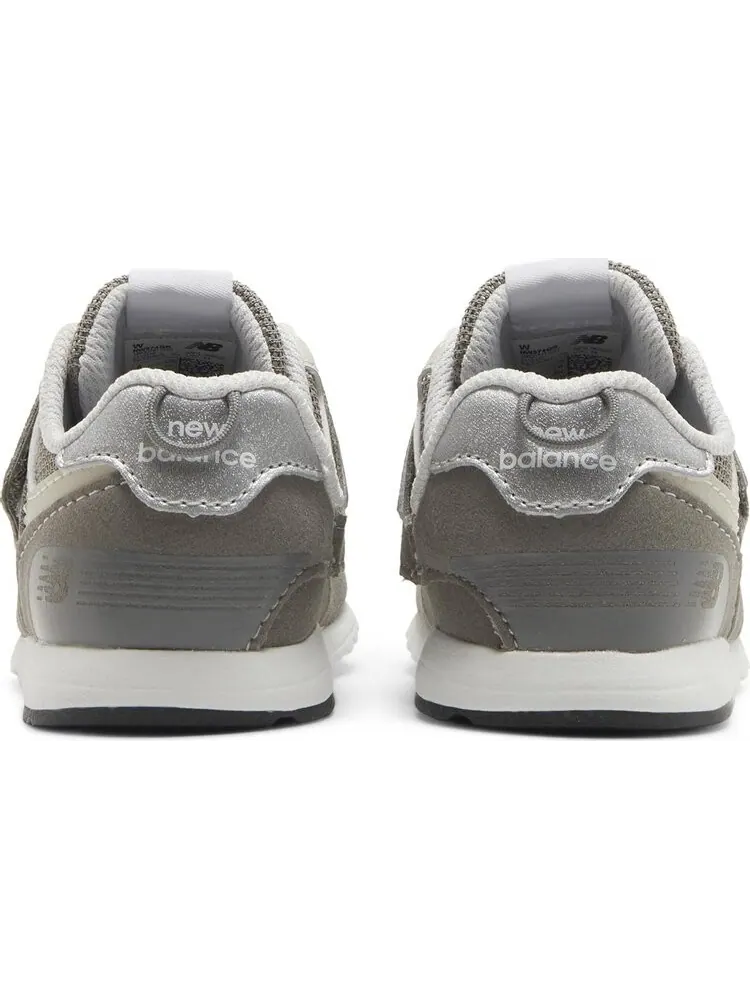Детские кроссовки New Balance 574 NEW-B Hook & Loop Wide — изображение 5 из 7, серый/белый