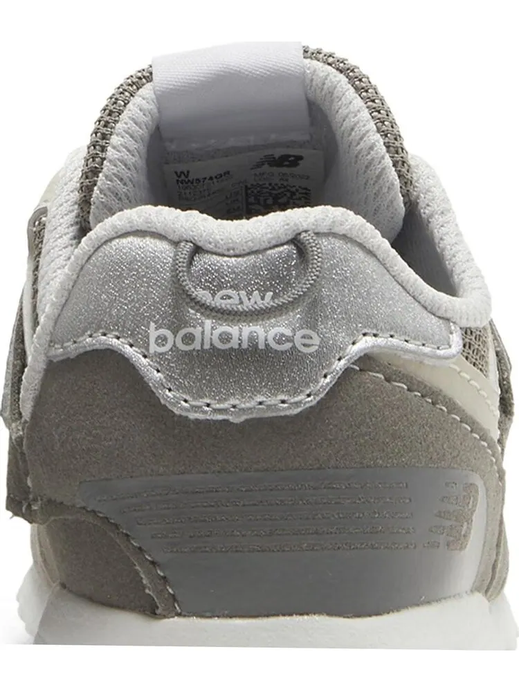Детские кроссовки New Balance 574 NEW-B Hook & Loop Wide — изображение 6 из 7, серый/белый