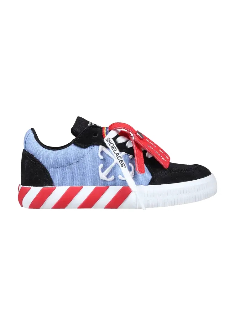 Кроссовки Off-White Off-White Vulc Sneaker Kids 'Black Light Blue' — изображение 1 из 1, черный/светлый синий