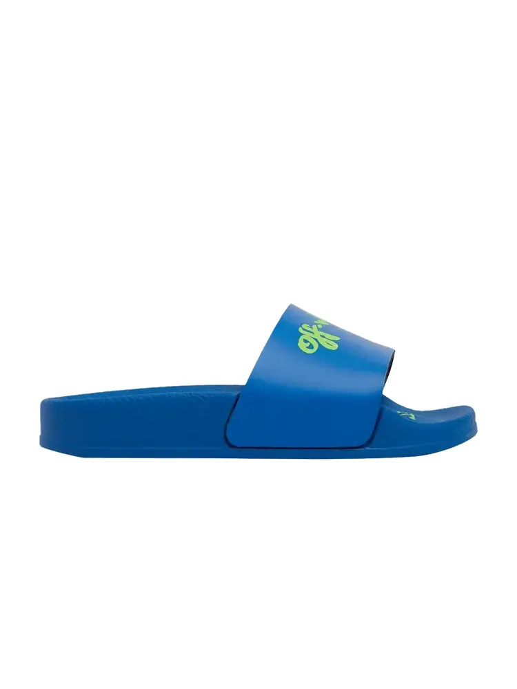 Сандалии Off-White Off-White Logo Pool Sliders Kids 'Bright Blue'
