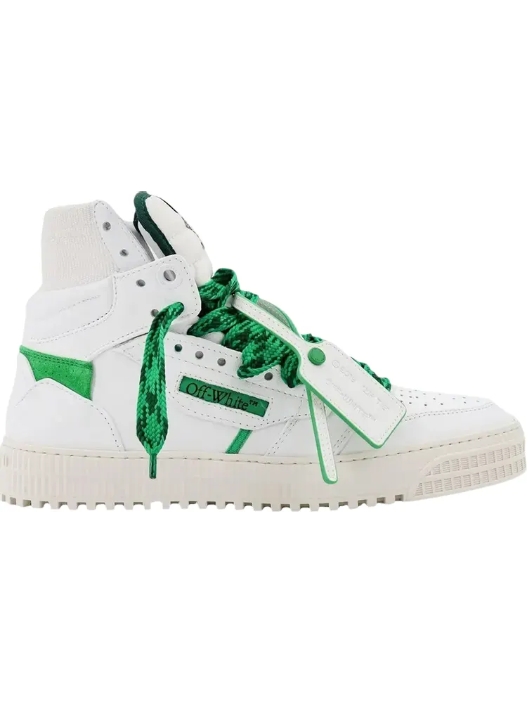 Кроссовки Off-White Off-Court 3.0 High 'White Bright Green' — изображение 1 из 1, белый