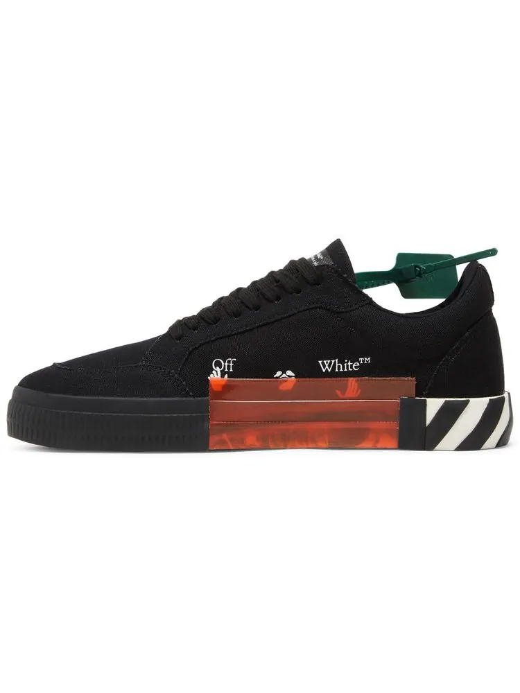 Кроссовки Off-White Vulc Sneaker 'Black White' — изображение 3 из 8, черный