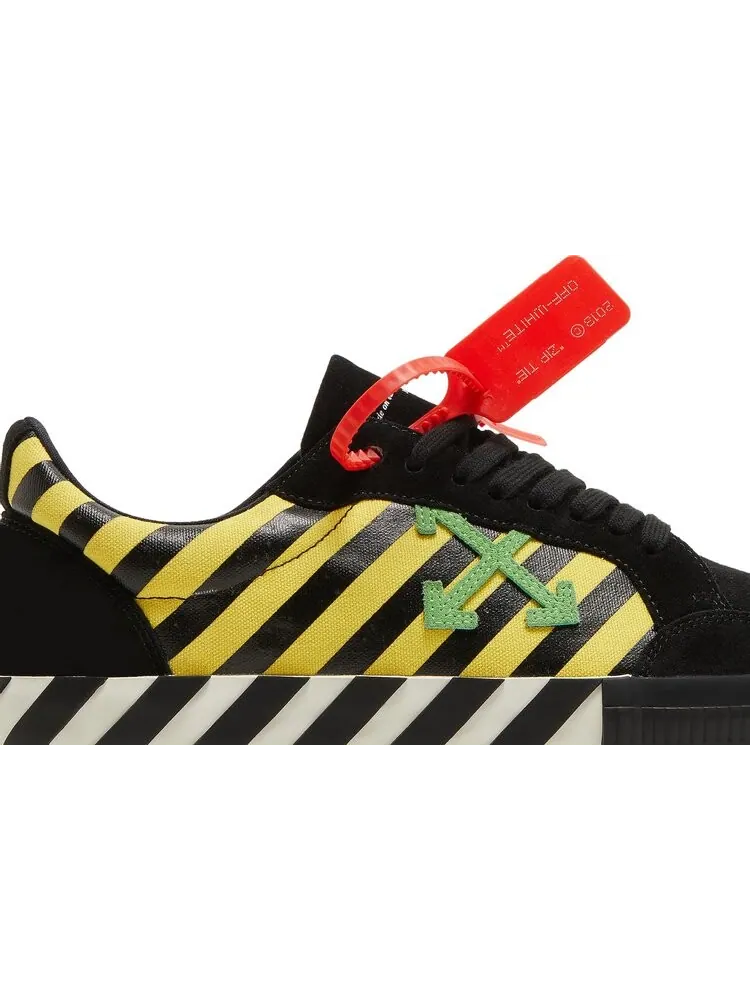 Кроссовки Off-White Vulc Low Black Yellow Green — изображение 2 из 8, коричневый