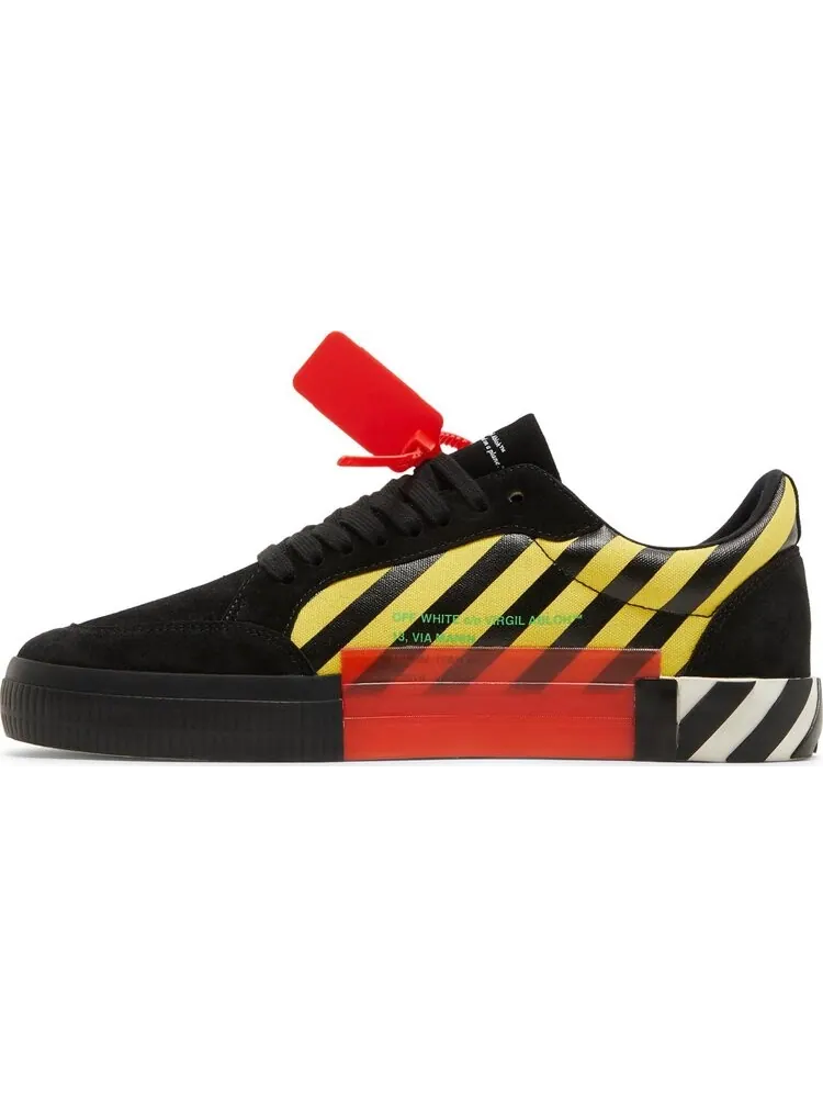 Кроссовки Off-White Vulc Low Black Yellow Green — изображение 3 из 8, коричневый