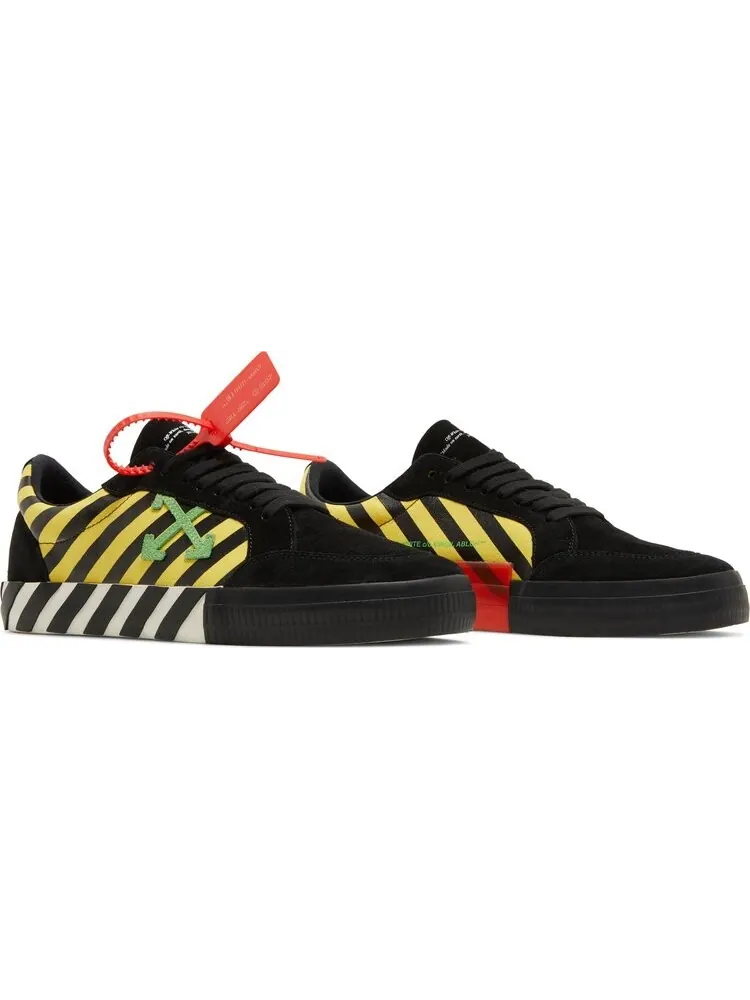 Кроссовки Off-White Vulc Low Black Yellow Green — изображение 8 из 8, коричневый