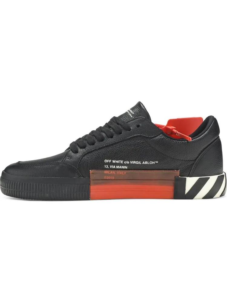 Кроссовки Off-White Vulcanized Low Black White — изображение 3 из 8, черный