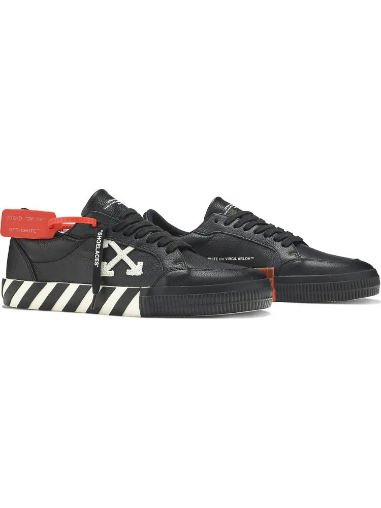 Кроссовки Off-White Vulcanized Low Black White — изображение 8 из 8, черный