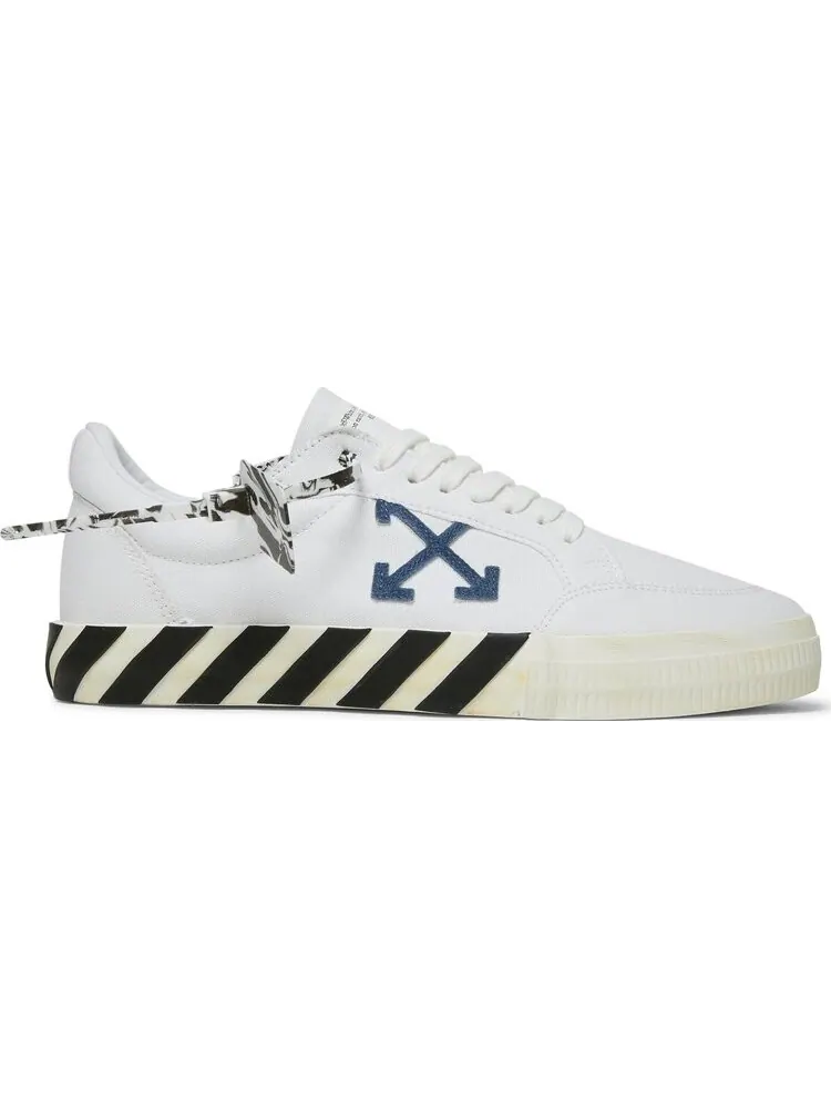 Кроссовки Off-White Vulc Sneaker White Navy Blue 2021 — изображение 1 из 8, белый