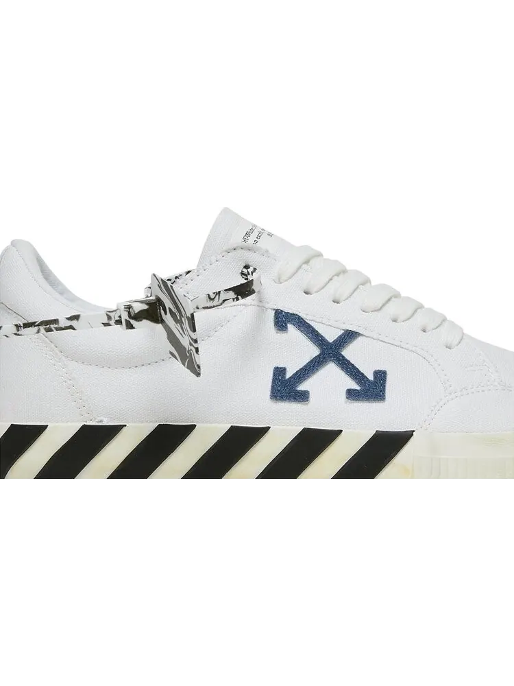Кроссовки Off-White Vulc Sneaker White Navy Blue 2021 — изображение 2 из 8, белый