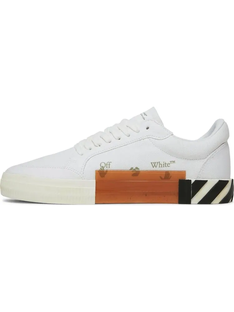 Кроссовки Off-White Vulc Sneaker White Navy Blue 2021 — изображение 3 из 8, белый