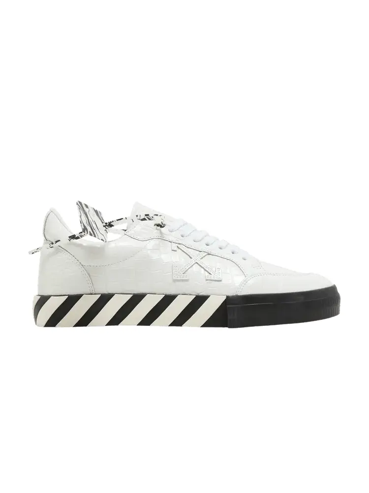 Кроссовки Off-White Off-White Vulc Sneaker 'Croco - White' — изображение 1 из 9, белый/черный